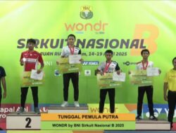 Richardo Munde Dinobatkan Sebagai Juara Tunggal Putra kejuaraan Badminton SIRKUIT NASIONAL 2025 Di Batam