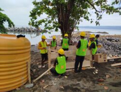 Proyek Pengamanan Pantai Amurang Berjalan Baik Pelaksana Kerja.PT.KARYA MURNI ANUGERAH