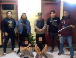 Team Resmob Berhasil mengamankan Dua Pemudah Membawa Sajam Di Tompaso Baru