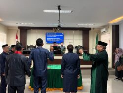 Pengambilan Sumpah Dan Janji Pelantikan DAVID WALUKOW Sebagai Panitera Muda Hukum Di Pengadilan Negeri Kotamobagu Kelas IB
