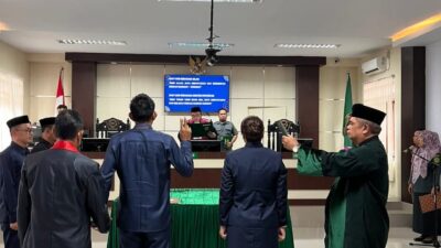 Pengambilan Sumpah Dan Janji Pelantikan DAVID WALUKOW Sebagai Panitera Muda Hukum Di Pengadilan Negeri Kotamobagu Kelas IB