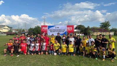 Polres Minsel Gelar Pertandingan Sepak Bola Persahabatan dengan Insan Pers Jalin Sinergi yang Lebih Kuat